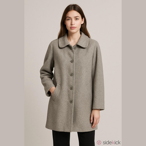 Alorna Vintage Classic Gray Women's Coat